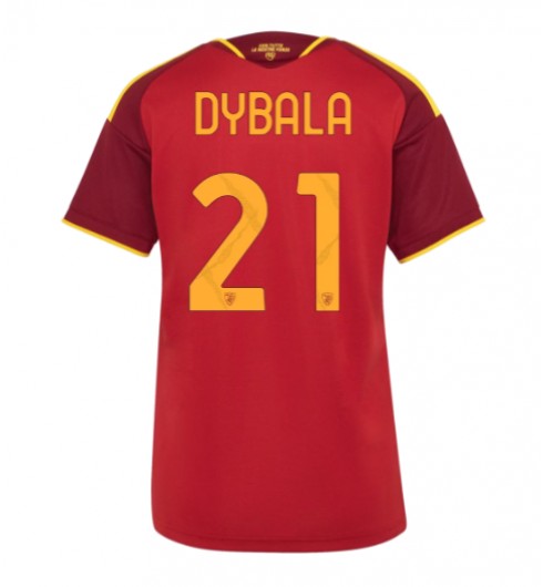 AS Roma Paulo Dybala #21 Domácí Dres pro Dámské 2026-27 Krátký Rukáv AS Roma Paulo Dybala #21 Domácí Dres pro Dámské 2026-27 Krátký Rukáv